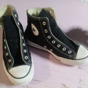 Converse Black and White High-Tops